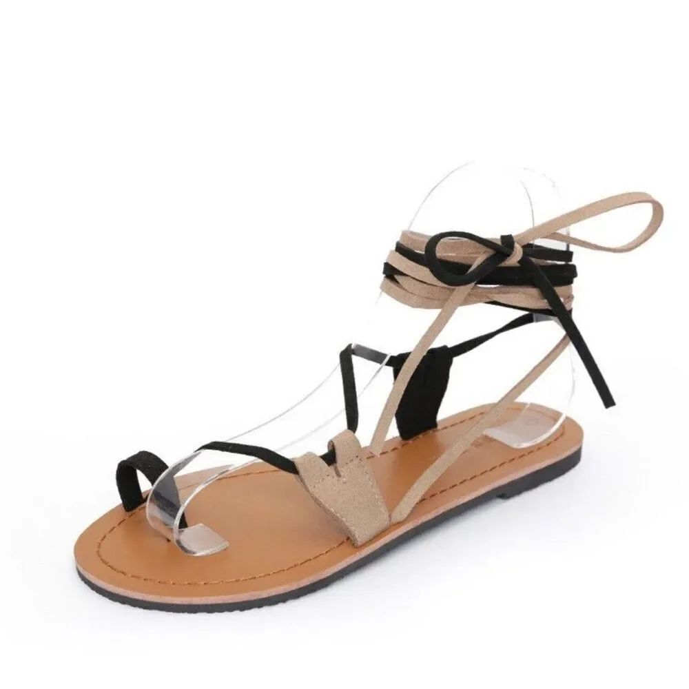 Revolve Cornetti Italian Leather Gladiator Sandal Size 38/7 New